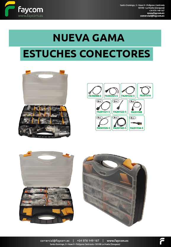 Nueva Gama estuches maletines conectores